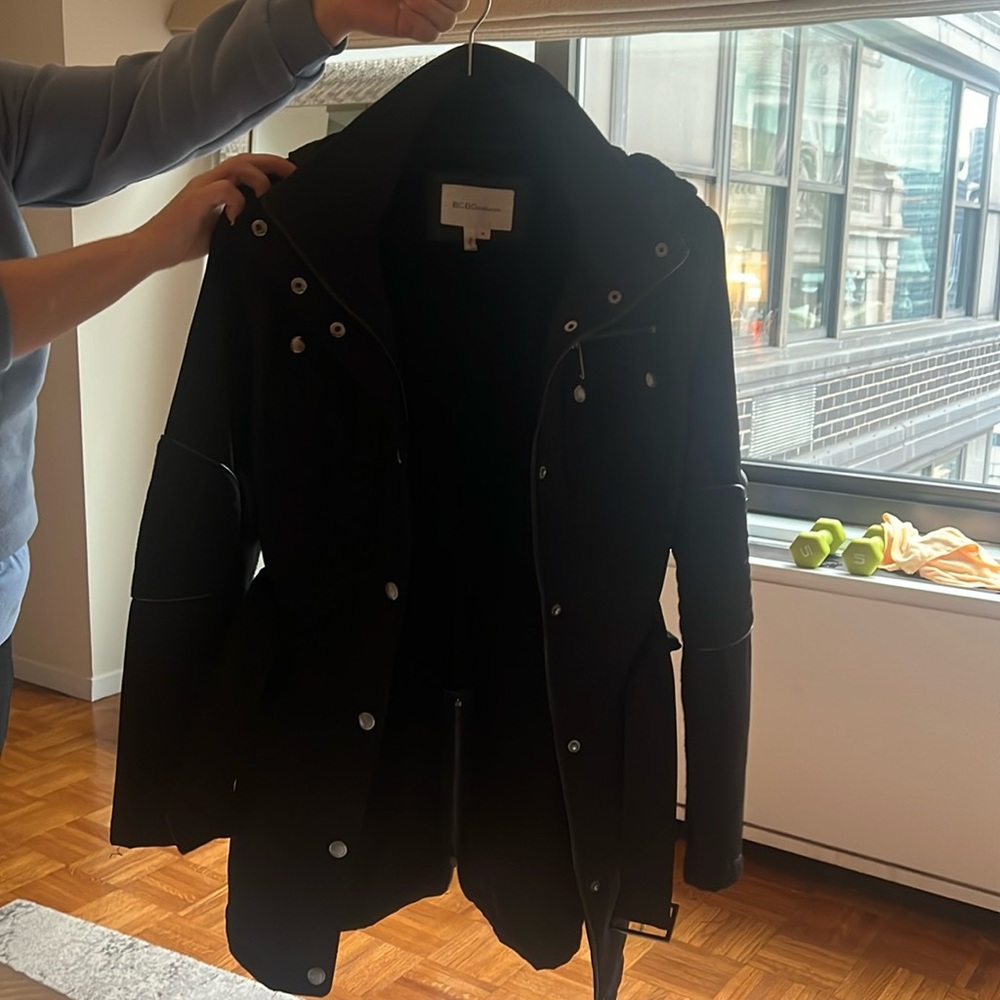 BCBGeneration Black Raincoat